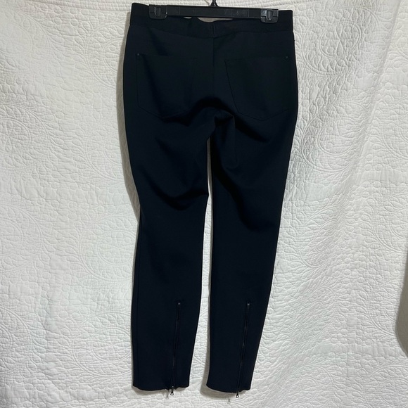 CAMBIO Black Leggings with Zippered Hems, Size 40/ 12/Large -#278 - Picture 4 of 14